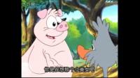 一只丑小鸭一只猪在一起做发明的动画片